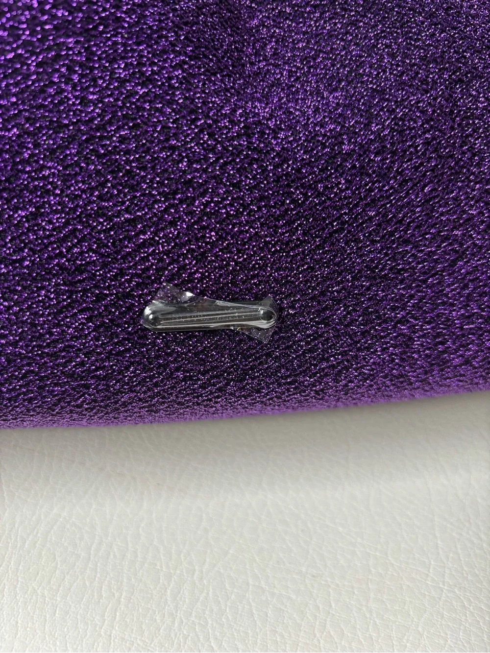 Rebecca Minkoff Sparkling Purple Drawstring Clutch
